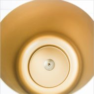 Gold Metal Planter with Wooden Plant Stand - Image 4