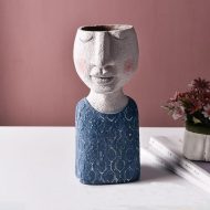 Caricature Portrait Face Figurine Sculpture Planter - Image 25