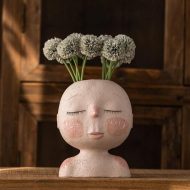 Peaceful Dream Sleeping Face Planter Vase - Image 8