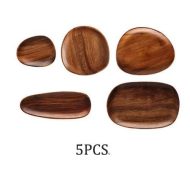 Acacia Rounded Serving Trays - Image 9
