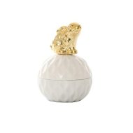 White and Gold Porcelain Jewelry Box - Image 5