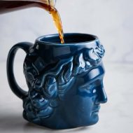 David's Head Ceramic Porcelain Mug - Image 5