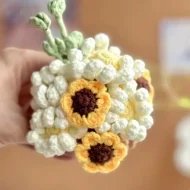 Sunflower Basket Mix Crochet Pattern - Hanging Plant Amigurumi sunflower basket mix crochet pattern — photo 6