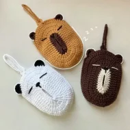 Animal Pocket Tissue Holder Crochet Pattern - Capybara animal pocket tissue crochet pattern — photo 4
