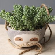 Sloth Ceramic Hanging Succulent Planter - Image 14