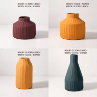 Isabel Textured Ceramic Vases - Image 17