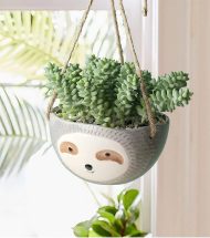 Sloth Ceramic Hanging Succulent Planter - Image 4