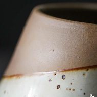 Dipped Clay Teardrop Pot with Saucer Stand - Image 6
