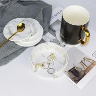 Marbled Vegan Leather Coasters - Image 2