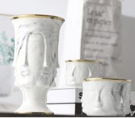 Marble Face Flower Pot and Vase - Image 2