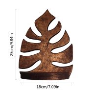 Monstera Leaf Wooden Shelf - Image 4