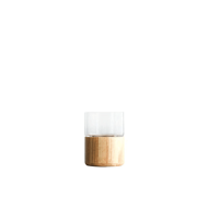 Serenity Wood Base Glass Vases - Image 11