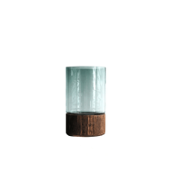 Serenity Wood Base Glass Vases - Image 9