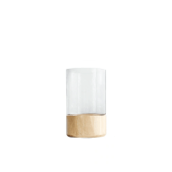 Serenity Wood Base Glass Vases - Image 14