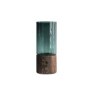 Serenity Wood Base Glass Vases - Image 12