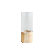 Serenity Wood Base Glass Vases - Image 16