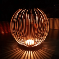 Maxwell Basket Candle Holder - Image 2