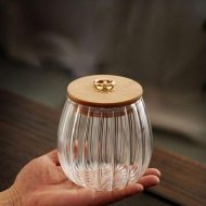 Charm Ripple Glass Storage Jars with Lid - Image 4