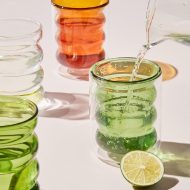 Double Wall Insulated Bubble Glass Cup - Image 2
