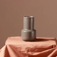 Taupe Monochrome Ceramic Vases - Image 4