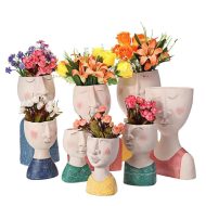 Caricature Portrait Face Figurine Sculpture Planter - Image 16
