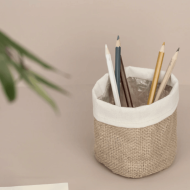 Rustic Cloth Planter Basket - Image 16
