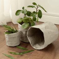 Rustic Cloth Planter Basket - Image 2