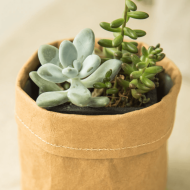 Rustic Cloth Planter Basket - Image 5