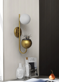 Savoy Wall Lamp, Planter & Organizer - Image 10