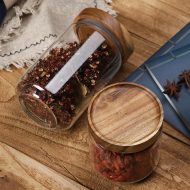 Acacia & Glass Storage Containers - Image 2