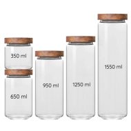 Acacia & Glass Storage Containers - Image 5
