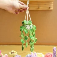 Pothos Car Hanging Plant Crochet Pattern - Flower Basket pothos car hanging crochet pattern — photo 7
