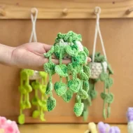 Pothos Car Hanging Plant Crochet Pattern - Flower Basket pothos car hanging crochet pattern — photo 9