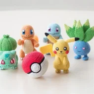 24 Pokemon amigurumi crochet pattern mini bundle - collection of Pokemon-inspired crochet toy patterns for beginners