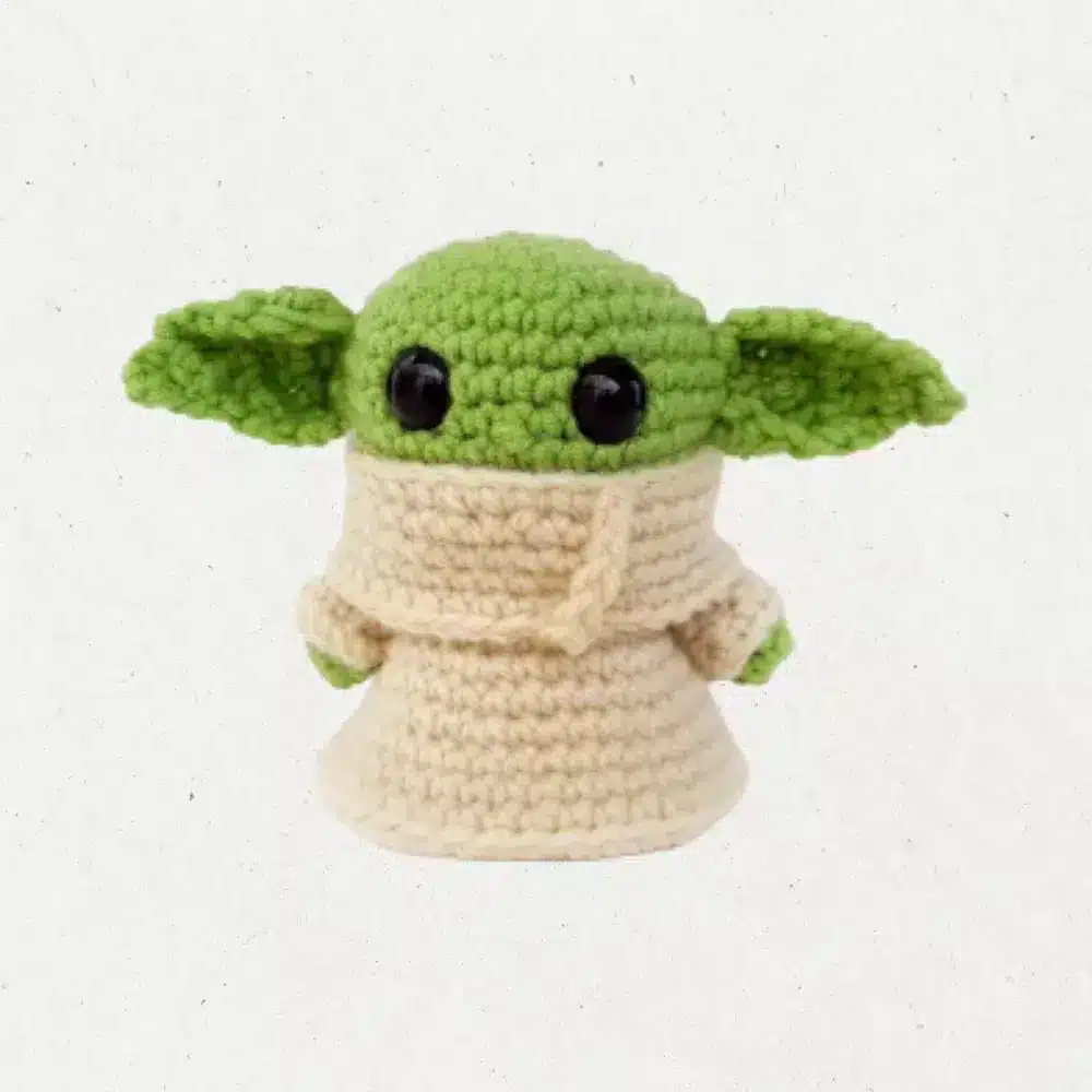 handmade baby yoda crochet gift idea