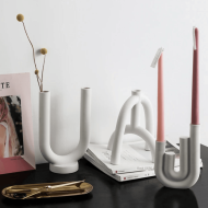 Scandi Curves Taper Candle Holders - Image 2