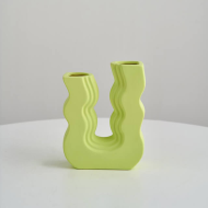 Wavy U Pastel Ceramic Vase - Image 13