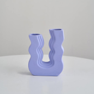 Wavy U Pastel Ceramic Vase - Image 12