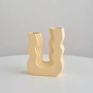 Wavy U Pastel Ceramic Vase - Image 11