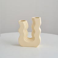 Wavy U Pastel Ceramic Vase - Image 10