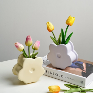 Pastel Flower Ceramic Vase - Image 2