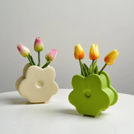 Pastel Flower Ceramic Vase - Image 3