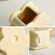 Pastel Flower Ceramic Vase - Image 4