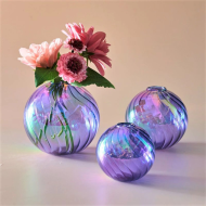 Spiral Glass Mini Ball Vase (3 Pack) - Image 8