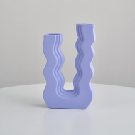 Wavy U Pastel Ceramic Vase - Image 9