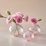 Spiral Glass Mini Ball Vase (3 Pack) - Image 6