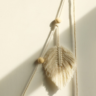 Macrame Leaf Tassels Wall Hanging Decor - Image 4