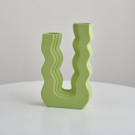 Wavy U Pastel Ceramic Vase - Image 8