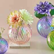 Spiral Glass Mini Ball Vase (3 Pack) - Image 4