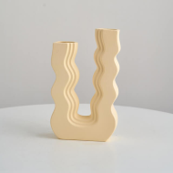 Wavy U Pastel Ceramic Vase - Image 7